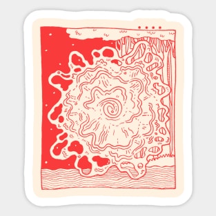 The Red Oculi Sticker